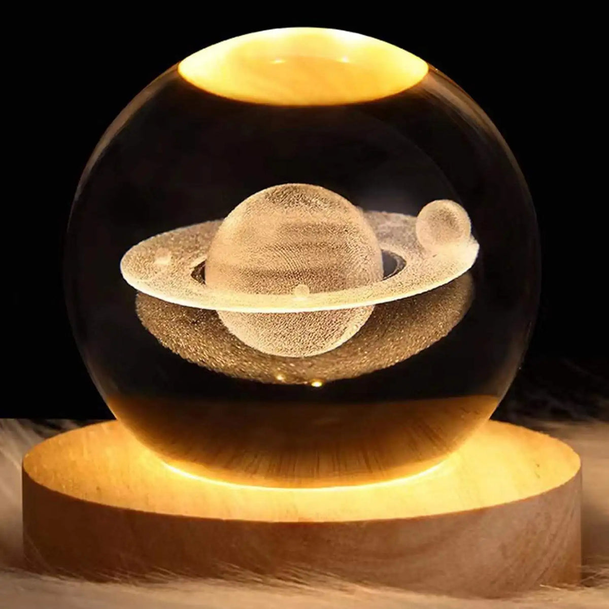 Magical 3D Moon Crystal Night Light