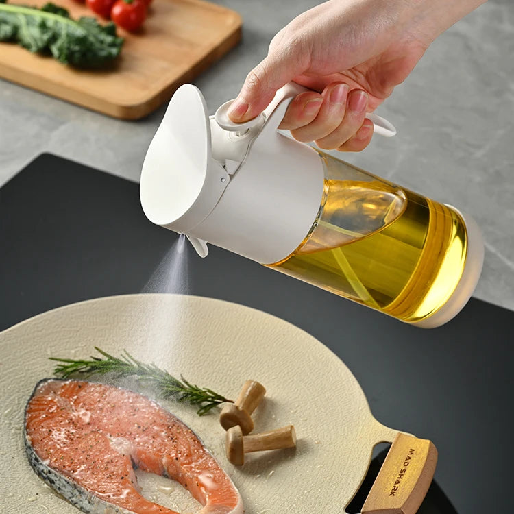 2-in-1 Oil Sprayer & Dispenser for Easy Cooking