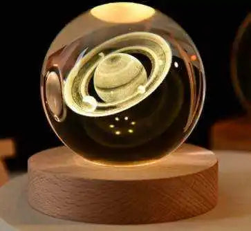 Magical 3D Moon Crystal Night Light