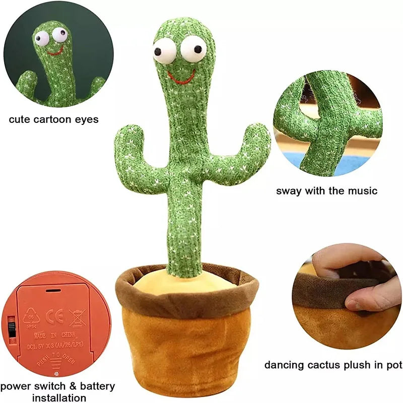 Dancing Cactus Toy – Fun Singing & Talking Companion