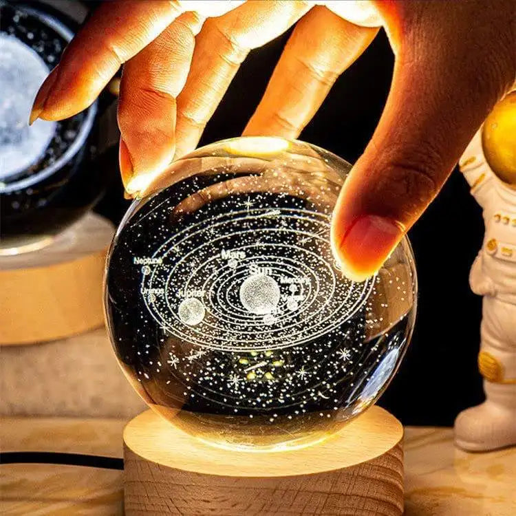 Magical 3D Moon Crystal Night Light