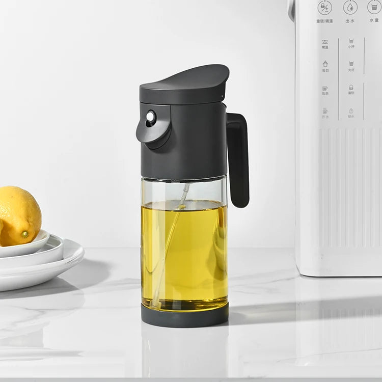 2-in-1 Oil Sprayer & Dispenser for Easy Cooking
